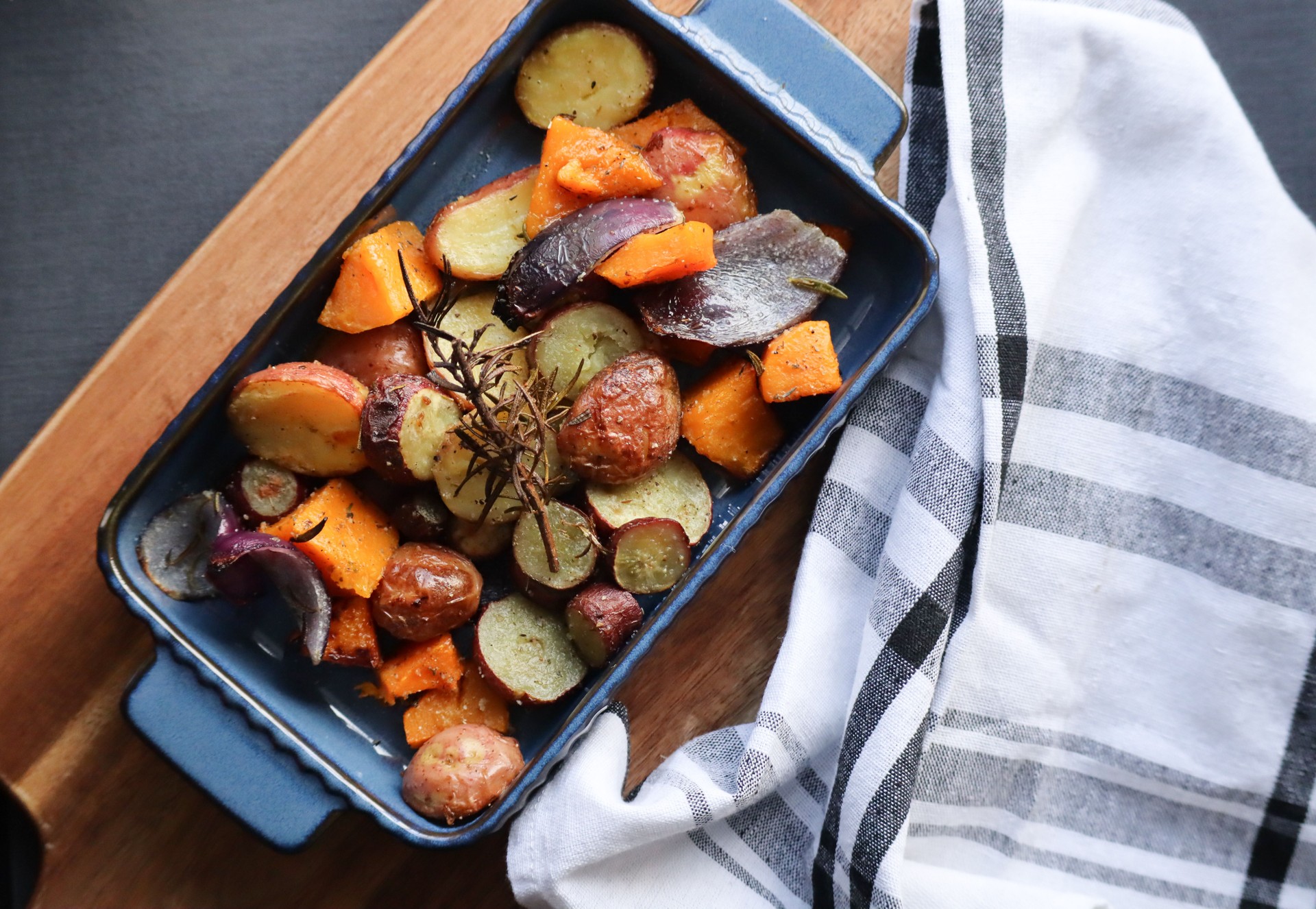 Dish of Roasted Mediterranean vegetables
